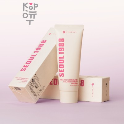 K-SECRET SEOUL 1988 Sleeping Mask : Collagen Complex 7 + Red Bean - Питательная ночная маска для лица 60 мл
