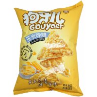 Чипсы треугольные Gouyaer кукурузные со вкусом огурца, 88гр.