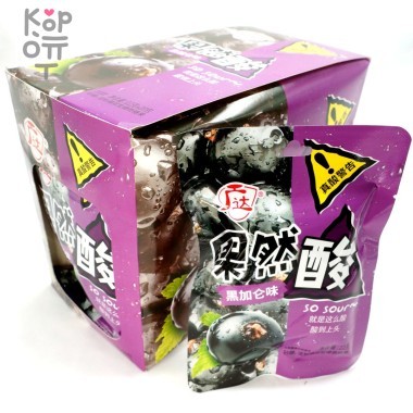 Кислая карамель Кислое предупреждение Sour Candy со вкусом Черной смородины — Корейские товары для всей семьи(КорОпт)