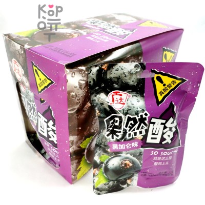 Кислая карамель Кислое предупреждение Sour Candy со вкусом Черной смородины
