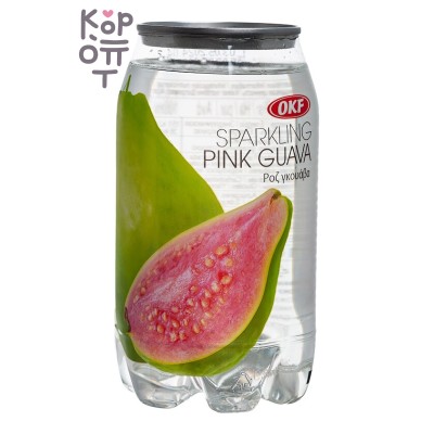 OKF Sparkling Pink Guava - Газированный освежающий напиток, розовая гуава 350мл.