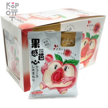 Леденцовая карамель Shun Long Fruity Baxin "Ягодка" со вкусом Персика и Банана &mdash; Корейские товары для всей семьи(КорОпт)