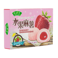 Bamboo House Japanese Rice Cake  - Японское рисовое пирожное Моти "Клубника" 6шт., 180гр.