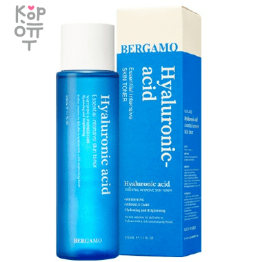 Bergamo Hyaluronic Acid Essential Toner - Тонер для лица с Гиалуроновой Кислотой 210мл. — Корейские товары для всей семьи(КорОпт)
