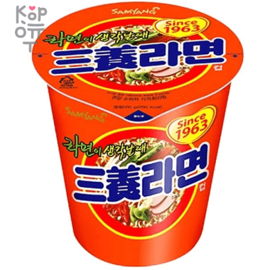 Лапша сублимированная SamYang Friend Ramen - со вкусом бекона(острая), 65гр. — Корейские товары для всей семьи(КорОпт)