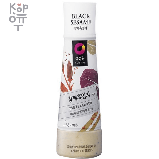 Соус Daesang Black Sesame Dressing (кунжутный) 300гр., купить с доставкой на дом фото 1 — Корейские товары для всей семьи(КорОпт)