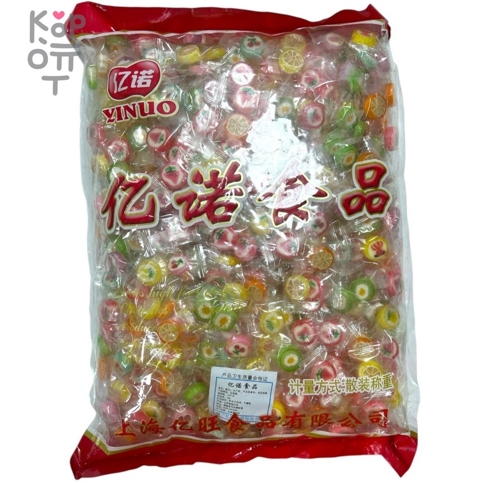 Карамель Yinuo Candy Ягодки, 2,5кг, купить с доставкой на дом фото 1 — Корейские товары для всей семьи(КорОпт)