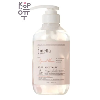 Jmella — In France Apricot Bloom Body Wash — Увлажняющий гель для душа с ароматом сочного нектарина, 500 мл