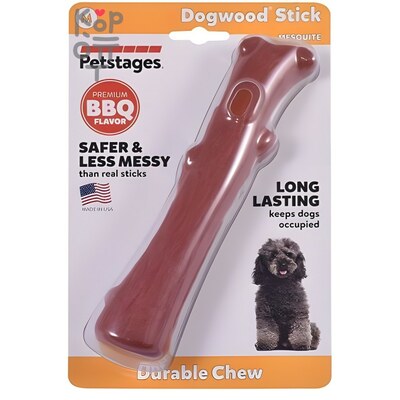 Petstages игрушка для собак Mesquite Dogwood с ароматом барбекю 18 см средняя