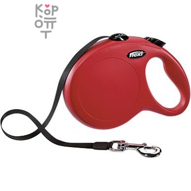flexi рулетка New Classic L (до 50 кг) лента 8 м красная