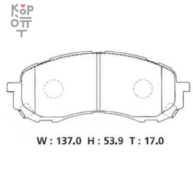 BOSCH DISC BRAKE PAD BP2293 SUBARU - Колодки тормозные, комплект (AN-691WK/D7058/PF7493/SN914) &mdash; Корейские товары для всей семьи(КорОпт)