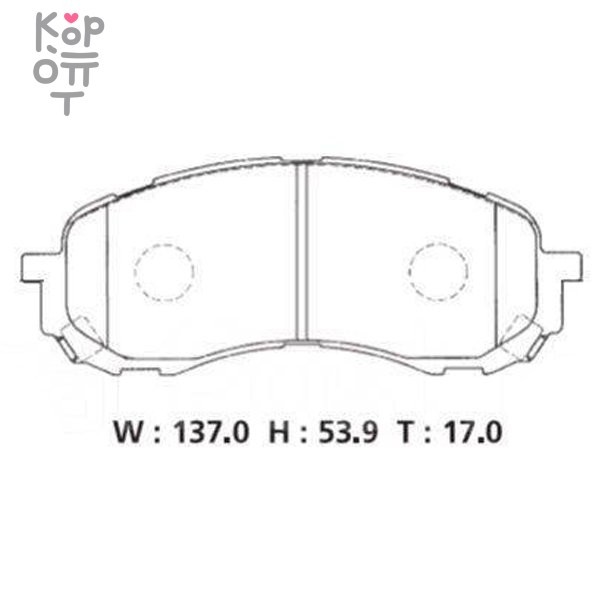 BOSCH DISC BRAKE PAD BP2293 SUBARU - Колодки тормозные, комплект (AN-691WK/D7058/PF7493/SN914), купить с доставкой на дом фото 1 &mdash; Корейские товары для всей семьи(КорОпт)