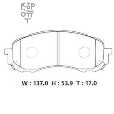 BOSCH DISC BRAKE PAD BP2293 SUBARU - Колодки тормозные, комплект (AN-691WK/D7058/PF7493/SN914)