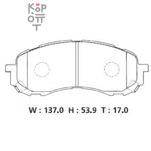 BOSCH DISC BRAKE PAD BP2293 SUBARU - Колодки тормозные, комплект (AN-691WK/D7058/PF7493/SN914)