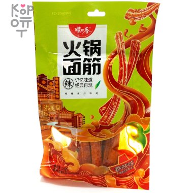 Снек Пряный Банджин, острый вкус, в форме толстой лапши, 102гр. — Корейские товары для всей семьи(КорОпт)