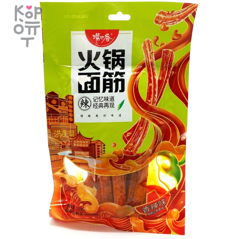 Снек Пряный Банджин, острый вкус, в форме толстой лапши, 102гр., купить с доставкой на дом фото 1 — Корейские товары для всей семьи(КорОпт)