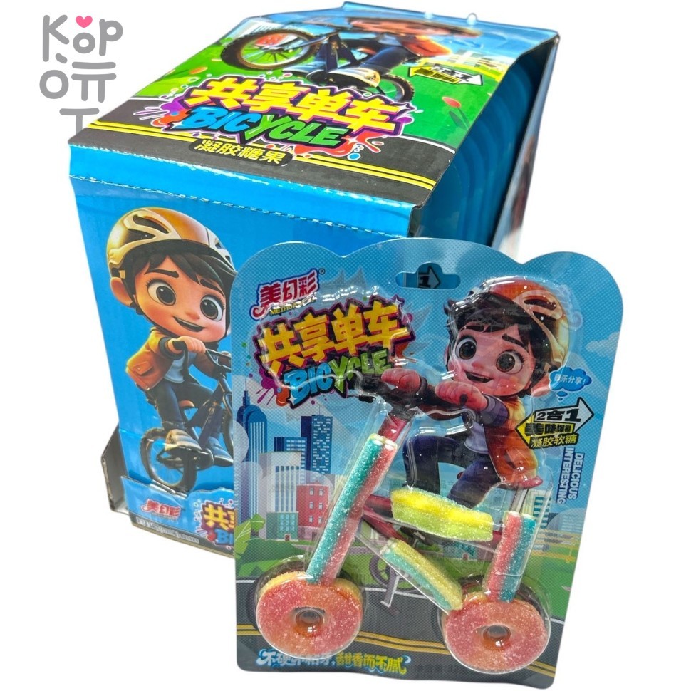 Жевательный фруктовый мармелад Youfu - Транспорт Велосипедисты, купить с доставкой на дом фото 1 &mdash; Корейские товары для всей семьи(КорОпт)