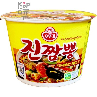 OTTOGI Лапша со вкусом морепродуктов (острая) Jin Jjambbong Ramen 115гр.
