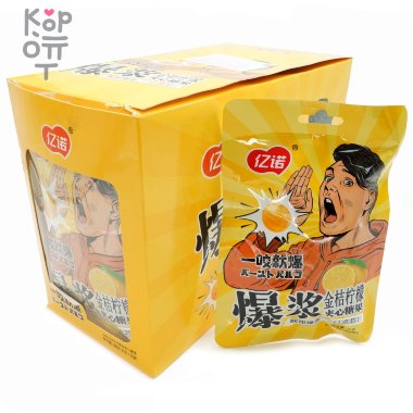 Кислая и сэндвич карамель Iyu Sour Candy - Укуси и взорвись с кисло-сладким вкусом Лимона — Корейские товары для всей семьи(КорОпт)