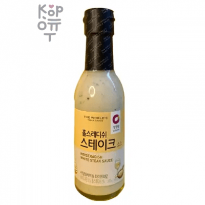 Daesang Horseradish White Steak Sauce - Белый соус для стейка с хреном 205гр.