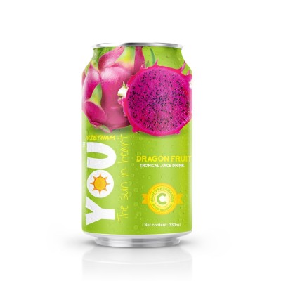 YOU Vietnam — Dragon Fruit Tropical Juice Drink — Напиток с соком питахайи — 330 мл — коробка 24 шт