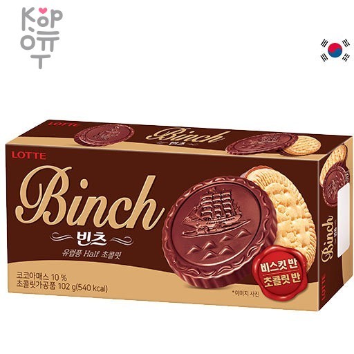 Lotte Binch Печенье с шоколадом, 102гр., купить с доставкой на дом фото 1 — Корейские товары для всей семьи(КорОпт)