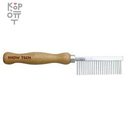 SHOW TECH Wooden Comb расческа для жесткой шерсти 18 см, с зубчиками 2,3 мм, частота 2 мм, купить с доставкой на дом фото 1 — Корейские товары для всей семьи(КорОпт) SHOW TECH Wooden Comb расческа для жесткой шерсти 18 см, с зубчиками 2,3 мм, частота 2 мм, купить с доставкой на дом фото 1 — Корейские товары для всей семьи(КорОпт)