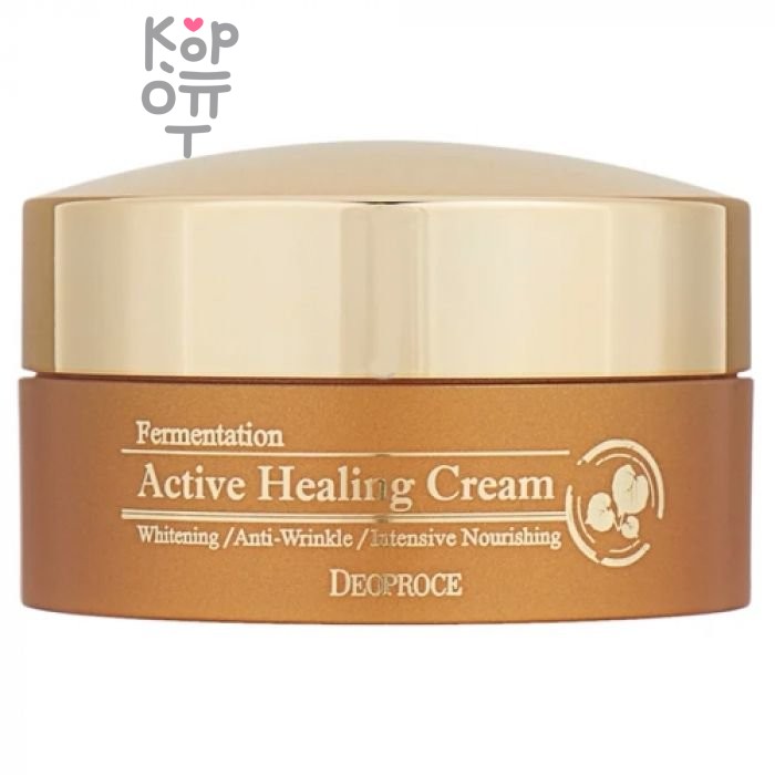 Deoproce Fermentation Active Healing Cream - Восстанавливающий крем с ферментированными экстрактами, 100гр.