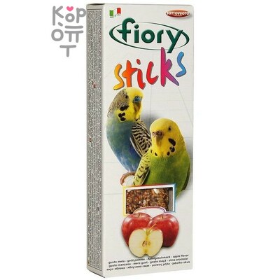 FIORY палочки для попугаев Sticks с яблоком 2х30гр.
