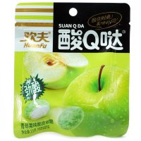 Жевательная конфета Huanfu Suan Q со вкусом зеленого Яблока