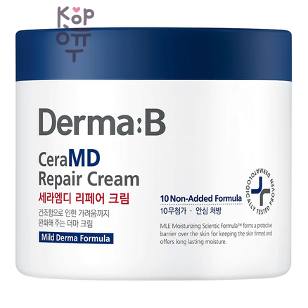 DERMA:B CeraMD Repair Cream - Восстанавливающий крем для тела, 430 г