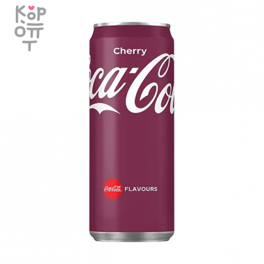 Напиток безалкогольный газированный Coca-Cola Cherry со вкусом Вишни, 330мл. &mdash; Корейские товары для всей семьи(КорОпт)