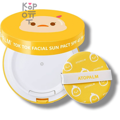 Atopalm Tok Tok Facial Sun Pact SPF43 PA+++ - Солнцезащитный кушон для детей 15гр.