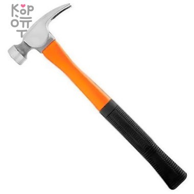 Молоток-гвоздодёр, 450гр., фиберглассовая двухкомпонентная ручка, с магнитом, Вихрь — Корейские товары для всей семьи(КорОпт)