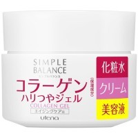 UTENA Simple Balance Легкий гель для лица 3 в 1 с тремя видами коллагена для придания коже сияния и упругости, 100гр.