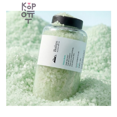 BATHPA Australian Bath Salt Green Buds - Морская австралийская соль для ванны «Зеленые травы», 1200 г