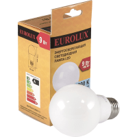Светодиодная лампа Eurolux LL-E-A60-9W-230-4K-E27/груша, 9Вт, нейтральный, Е27