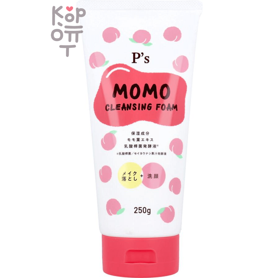 P's Momo Cleansing Foam - Пенка для умывания с экстрактом Персика 250гр.