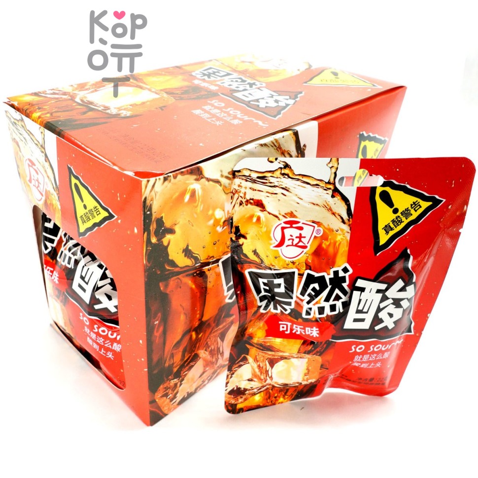 Кислая карамель Кислое предупреждение Sour Candy со вкусом Кока Колы