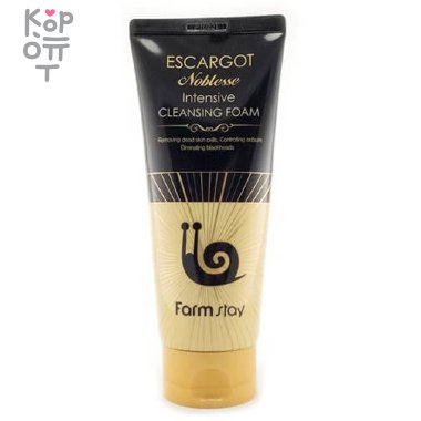 Farm Escargot Nobelesse Intensive Cleansing Foam - Антивозрастная пенка с муцином улитки 180мл.  — Корейские товары для всей семьи(КорОпт)