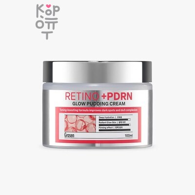 Крем, антивозврастной легкий для сияния кожи с ПДРН и Ретинолом /Skin Apple Retino Pdrn glow pudding cream, Meloso