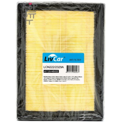 LIVCAR Air Filter LCN222/2329A - Воздушный фильтр для NISSAN, SUBARU и RENAULT