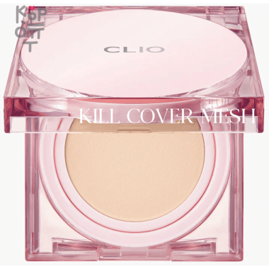 Clio Kill Cover Mesh Glow Cushion SPF50+ PA++++ - Увлажняющий кушон для эффекта Glass Skin 15гр.+15гр. запасной блок — Корейские товары для всей семьи(КорОпт)