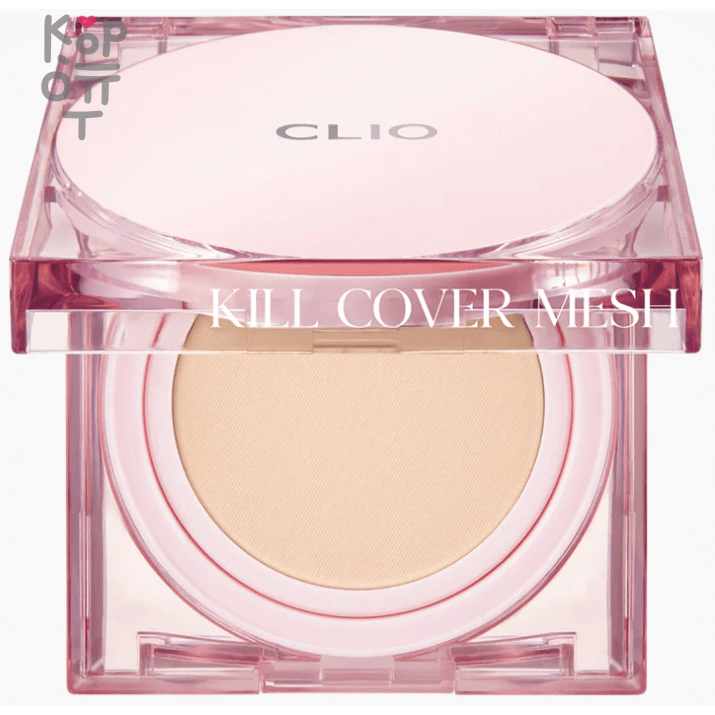 Clio Kill Cover Mesh Glow Cushion SPF50+ PA++++ - Увлажняющий кушон для эффекта Glass Skin 15гр.+15гр. запасной блок, купить с доставкой на дом  Увлажняющий кушон для эффект обладает лёгким невесомым покрытием с низкой перекрывающей способностью, отлично выравнивает тон и избавляет от тусклости. Кушон с высокой стойкостью хорошо держится в течение дня, не пересушивает, не скатывается и не окисляется.