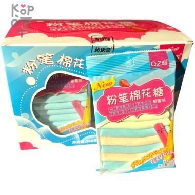 Маршмеллоу New QZ - Зефир фруктовый со вкусом Клубники — Корейские товары для всей семьи(КорОпт)