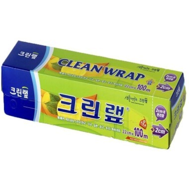 Clean Wrap - Плотная пищевая пленка с ножом для отрезания 22см.*100м. &mdash; Корейские товары для всей семьи(КорОпт)