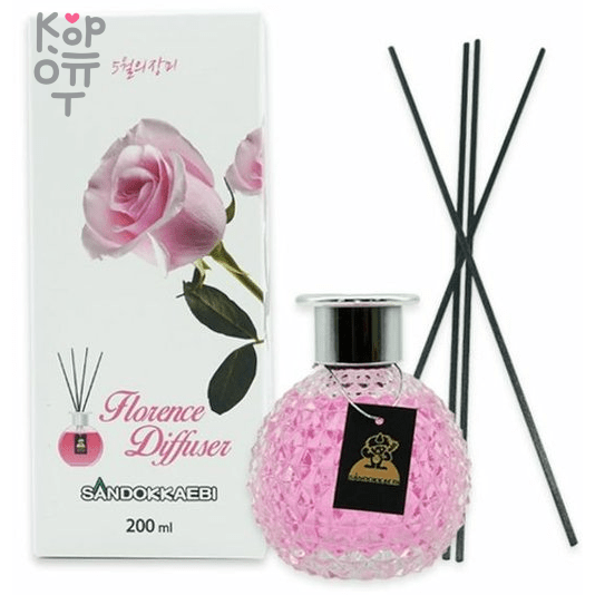 Sandokkaebi Florence Diffuser - Жидкий аромадиффузор с декоративными аромапалочками., купить с доставкой на дом фото 1 — Корейские товары для всей семьи(КорОпт)