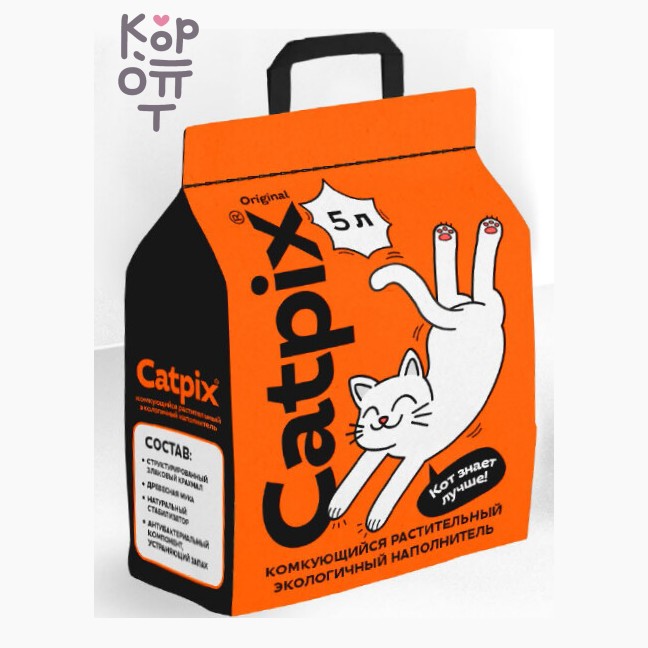 CATPIX Растительный соевый наполнитель, 5 л