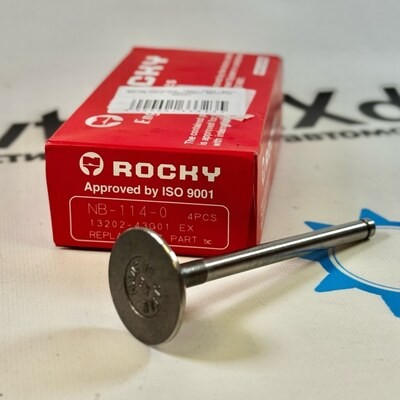 Клапан двигателя TD27 / TD42 / BD30 выпускной NB-114-0 13202-43G01 38x117x8 ROCKY