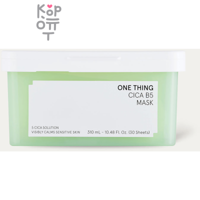 ONE THING Cica B5 Mask - Успокаивающая маска-плёнка с Центеллой 310мл./30шт.